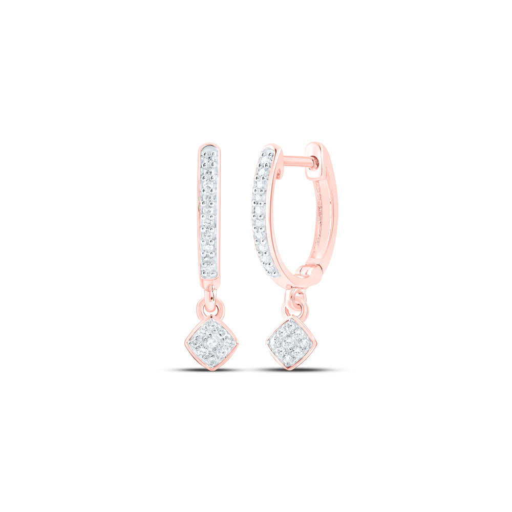 1/6CTW-DIA NK DANGLING EARRING