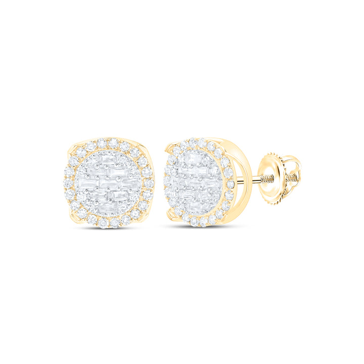 1/2CTW-DIA NK ROUND EARRING