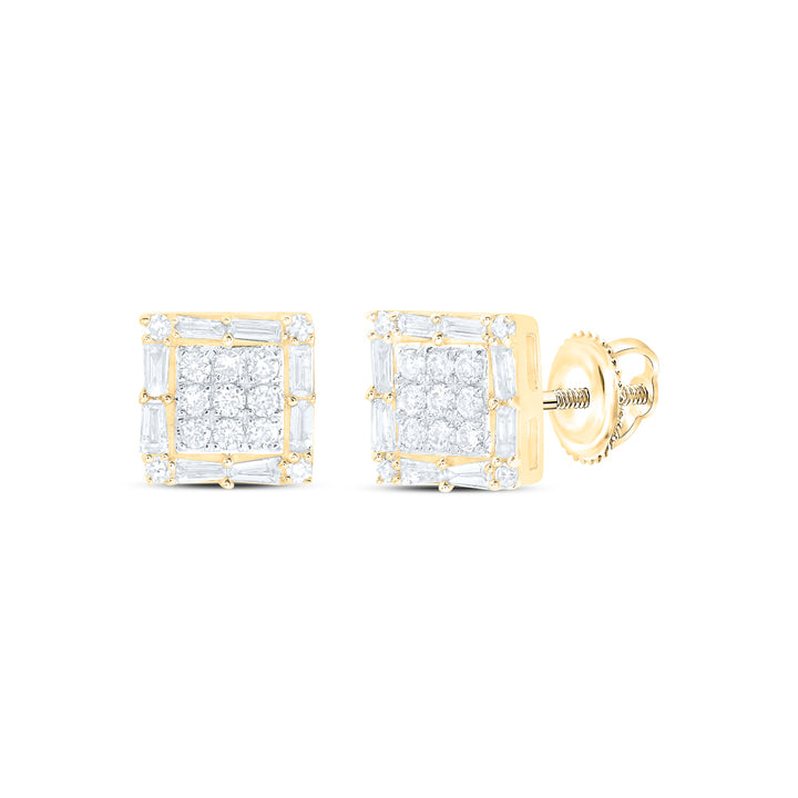 1/2CTW-DIA NK SQUARE EARRING