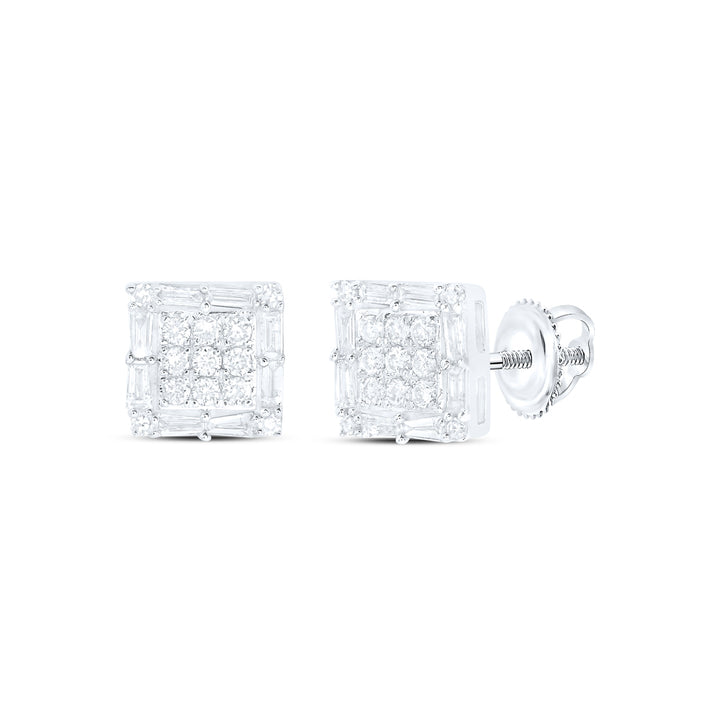 1/2CTW-DIA NK SQUARE EARRING