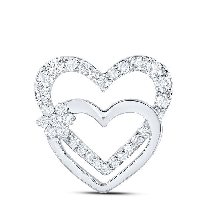 1/2CTW-DIA NK HEART PENDANT