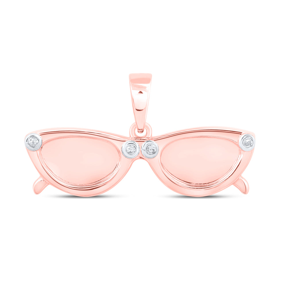 0.02CTW-DIA NK GIFT SUN GLASSES PENDANT