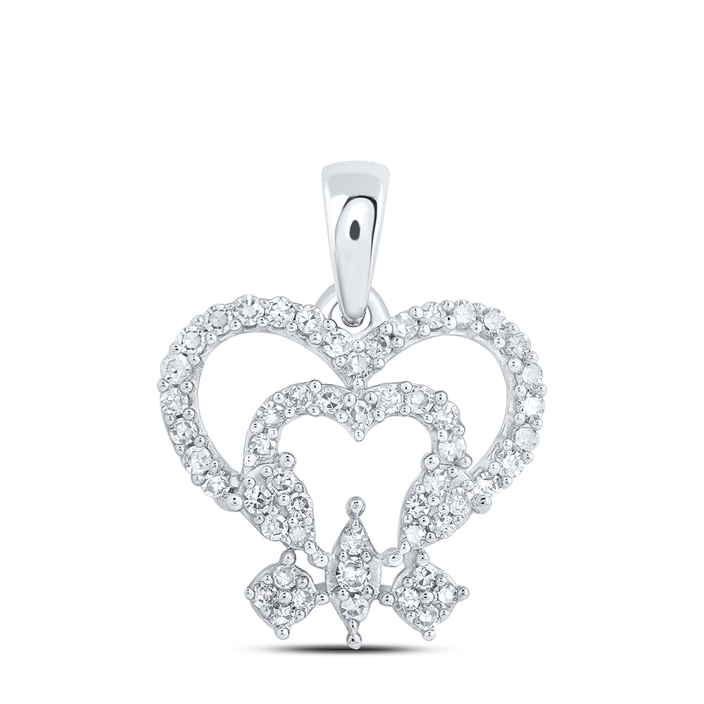 1/5CTW - DIA NK GIFT HEART PENDANT