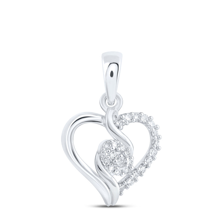 1/10CTW - DIA NK GIFT HEART PENDANT