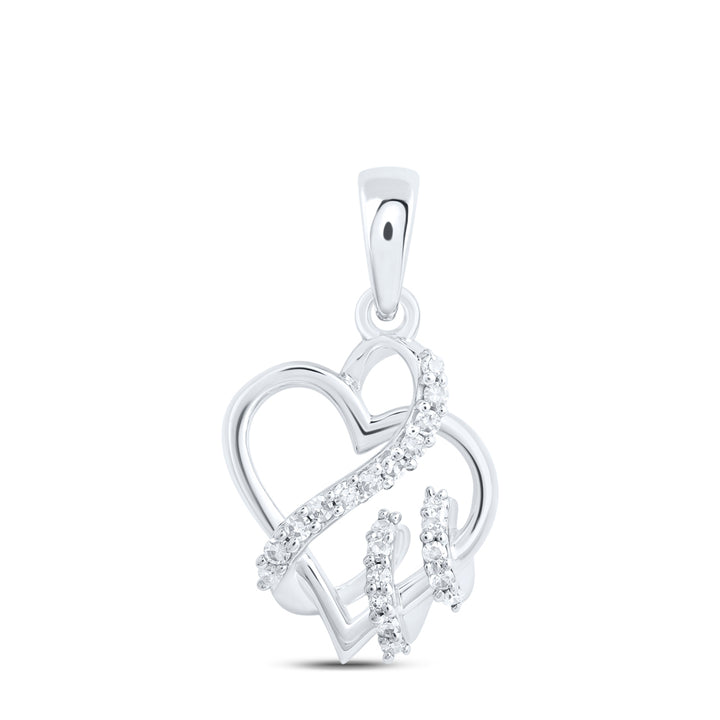 1/12CTW - DIA NK GIFT HEART PENDANT