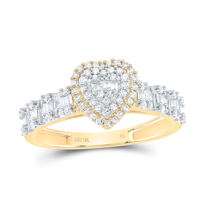 1/2CTW-DIA NK FASHION HEART LADIES RING