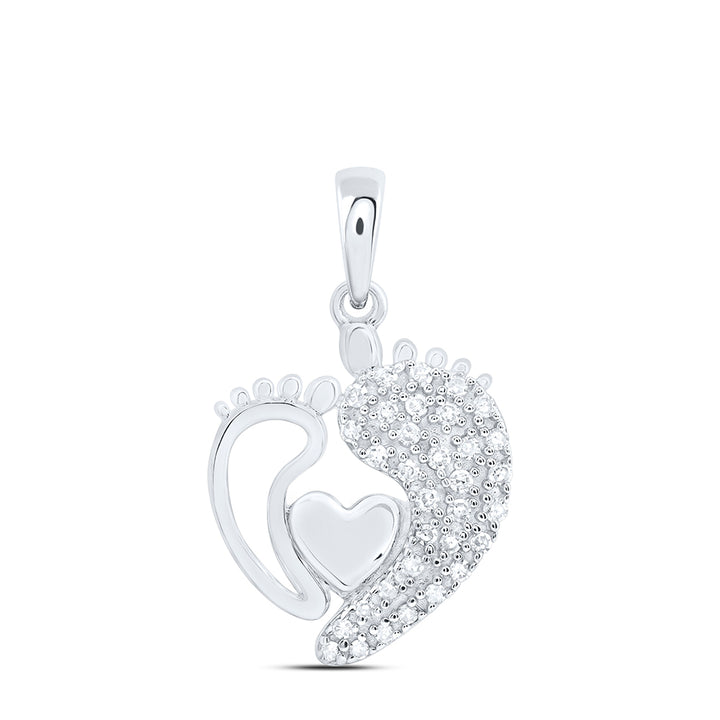 1/8CTW-DIA NK GIFT HEART PENDANT