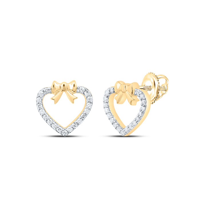 1/6CTW-DIA P1 GIFT HEART EARRING