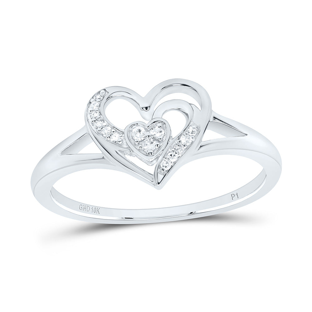 1/20CTW-DIA P1 GIFT HEART RING