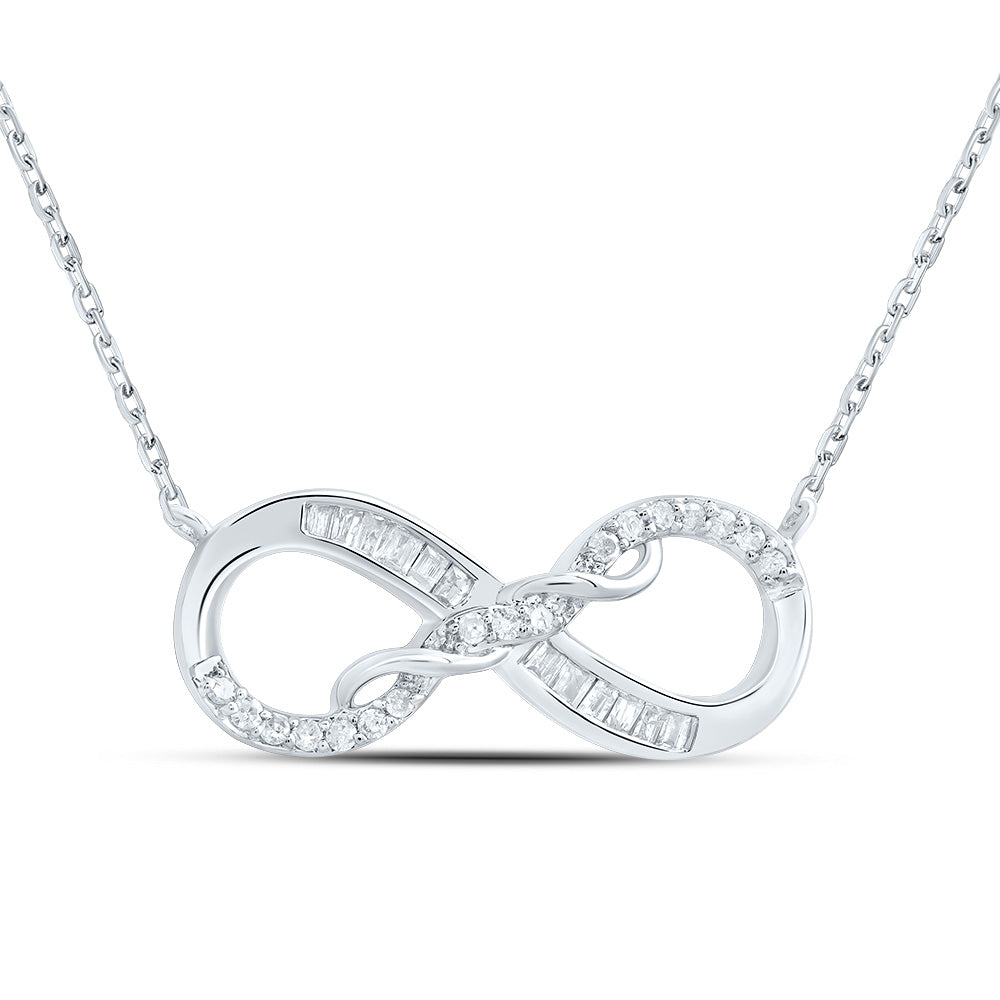 1/10CTW-DIA P1 GIFT INFINITY NECKLACE(18 INCH)