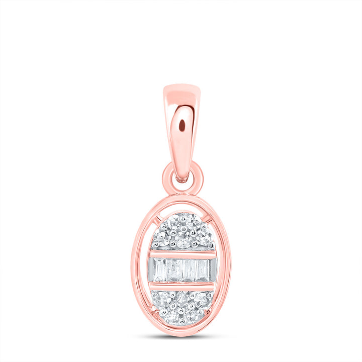 1/12CTW-DIA NK GIFT OVAL PENDANT