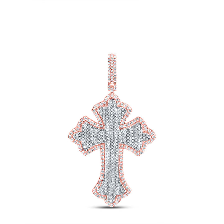 2CTW-DIA NK CROSS MENS CHARM