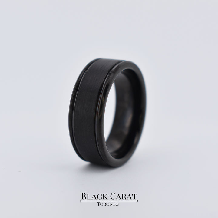 Men's Noir Tungsten Ring