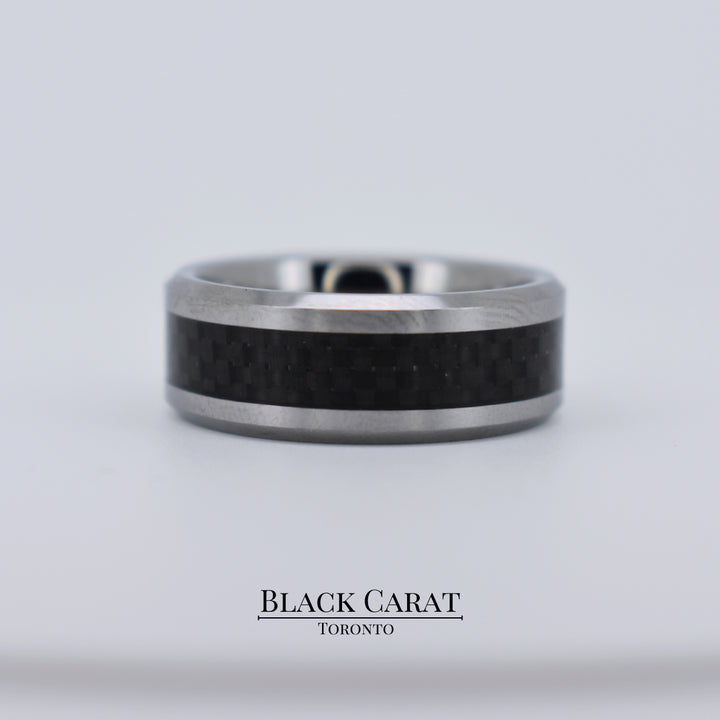 Men's Carbon Tungsten Ring