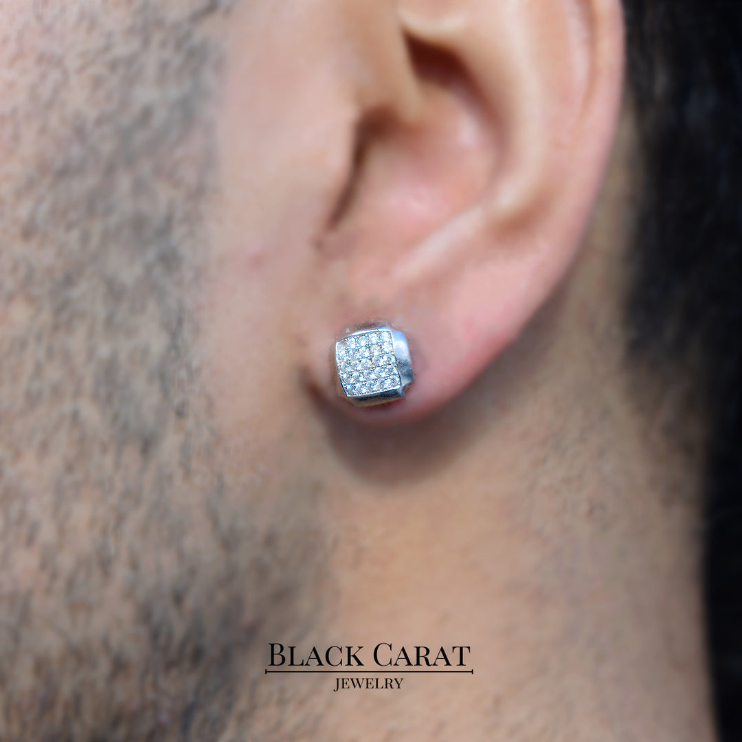 Men's Vega 925 Real Silver Earrings